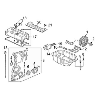 Honda OE - Engine / Transaxle - Engine Parts (Coupe 2.4L)