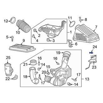 Honda OE - Engine Air Intake Hose Clip