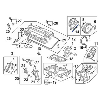 Honda OE - Engine Timing Cover Gasket