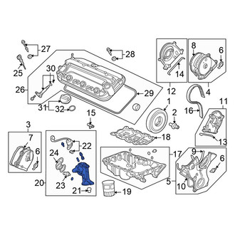 Honda OE - Engine Oil Filter Housing