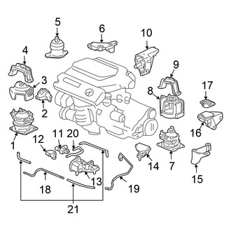 Honda OE - Engine / Transaxle - Engine & Transmission Mounting (Coupe 3.0L Automatic Tr)