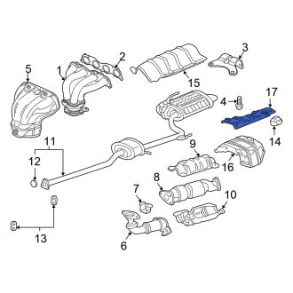 2005 honda deals accord exhaust system