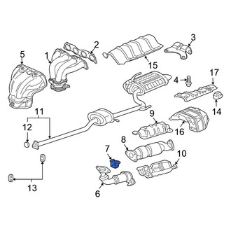 Honda OE - Front Exhaust Muffler Bracket