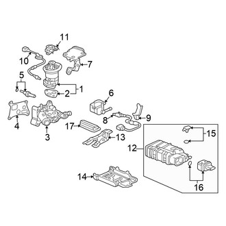 Honda OE - Emission System - Emission Components (Coupe 2.4L)