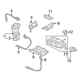 Honda OE - Emission System - Emission Components (Coupe 3.0L)