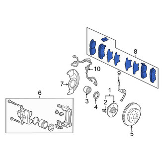 Honda OE - Front Disc Brake Pad Set