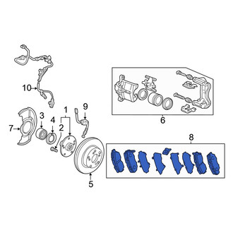 Honda OE - Front Disc Brake Pad Set
