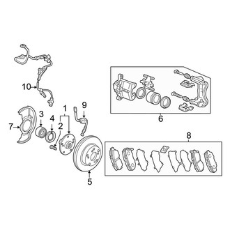Honda OE - Front Suspension - Brake Components (EX / LX Coupe 3.0L)
