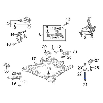 Honda OE - Rear Suspension Crossmember Bolt