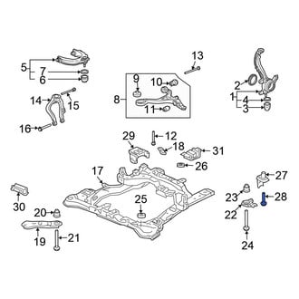 Honda OE - Front Center Suspension Crossmember Bolt