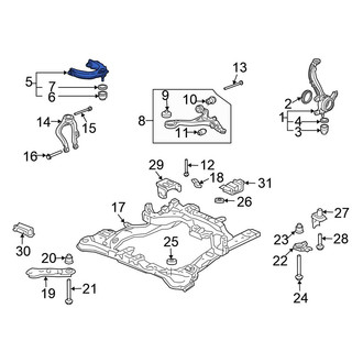 Honda OE - Front Left Upper Suspension Control Arm
