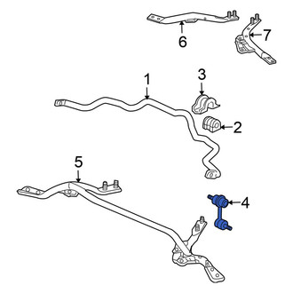 Honda OE - Front Right Suspension Stabilizer Bar Link