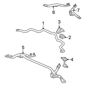 Honda OE - Front Suspension - Stabilizer Bar & Components (Coupe)