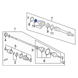 Honda OE - Front Outer CV Intermediate Shaft C-Clip