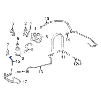Honda OE - Power Steering Reservoir Hose