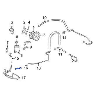Honda OE - Power Steering Return Hose