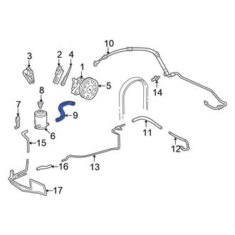 Honda OE - Power Steering Reservoir Hose