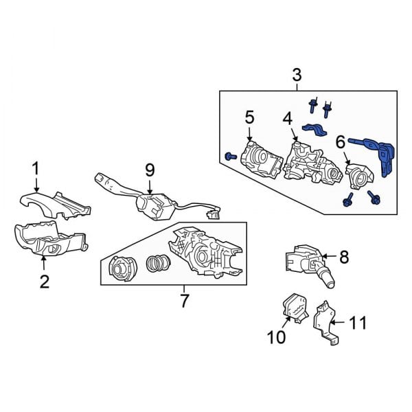 Honda OE 06351SDAA30 Steering Column Lock