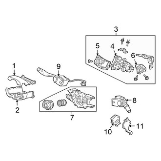 Honda OE - Steering Column - Shroud, Switches & Levers (Coupe)