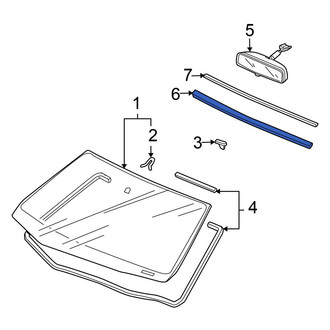 Honda OE - Front Windshield Molding
