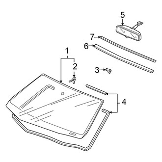 Honda OE - Windshield - Glass (Coupe)