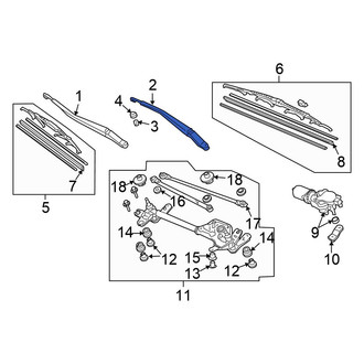 Honda OE - Right Wiper Arm
