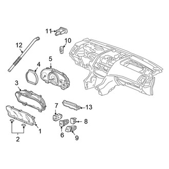 Honda OE - Instrument Panel - Cluster & Switches (Coupe)