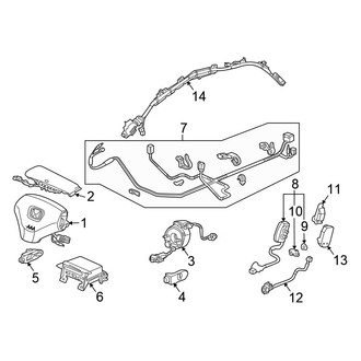 Honda OE - Restraint Systems - Air Bag Components (Coupe)