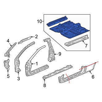 Honda OE - Front Floor Pan