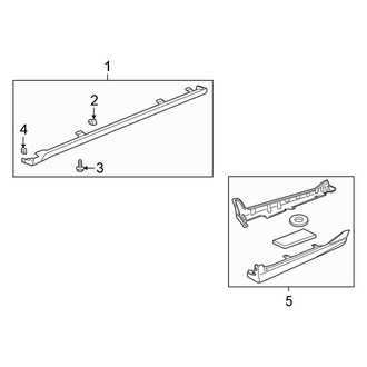 Honda OE - Pillars, Rocker & Floor - Exterior Trim (Coupe)