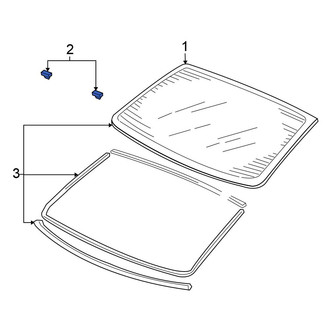 Honda OE - Back Glass Clip