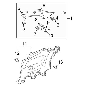 Honda OE - Quarter Panel - Interior Trim (Coupe)