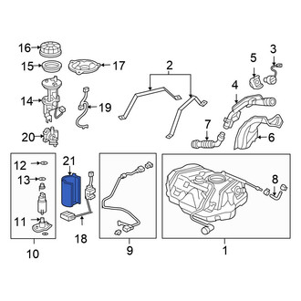 Honda OE - Upper Fuel Pump Housing