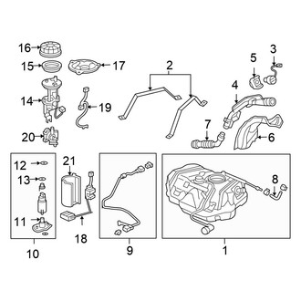 Honda OE - Fuel System Components (Coupe)