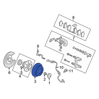 Honda OE - Rear Disc Brake Rotor