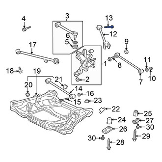 Honda OE - Suspension Trailing Arm Bolt