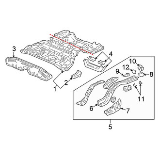 Honda OE - Rear Body & Floor - Floor & Rails (Coupe)