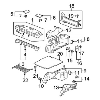Honda OE - Rear Body & Floor - Interior Trim (Coupe)