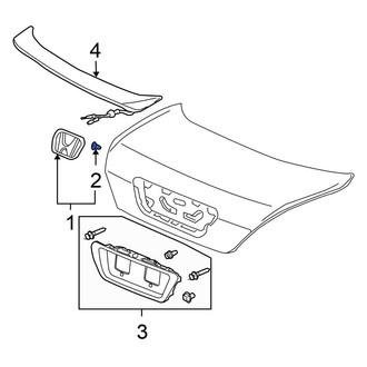 Honda OE - Deck Lid Emblem Clip