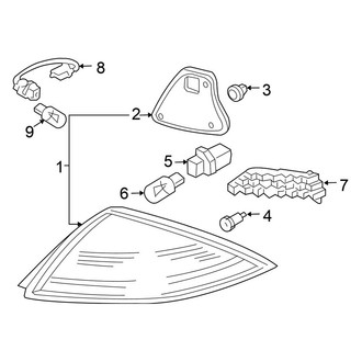 Honda OE - Rear Lamps - Tail Lamps (Coupe)