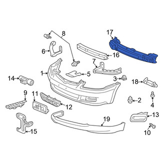 Honda OE - Front Bumper Impact Bar