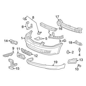 Honda OE - Front Bumper - Bumper & Components