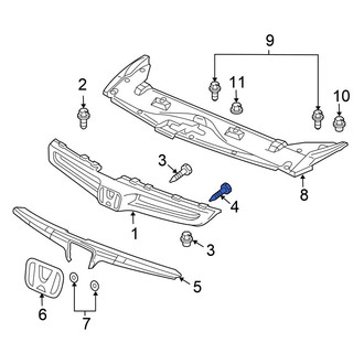 Honda OE - Outer Grille Screw