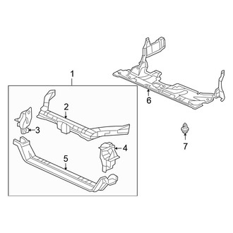 Honda OE - Cooling - Radiator Support (Sedan 2.4L)