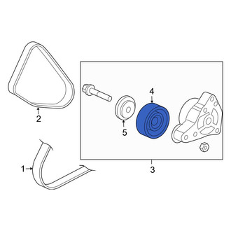 Honda OE - Accessory Drive Belt Tensioner Pulley