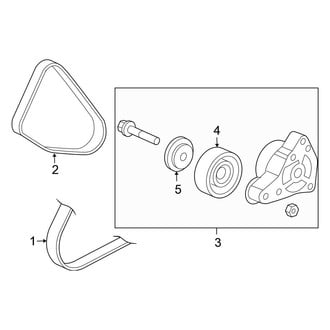 Honda OE - Cooling - Belts (Sedan 2.4L)