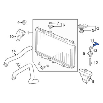 Honda OE - Engine Coolant Reservoir Hose