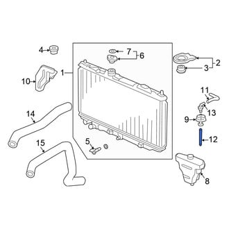 Honda OE - Inner Engine Coolant Reservoir Hose