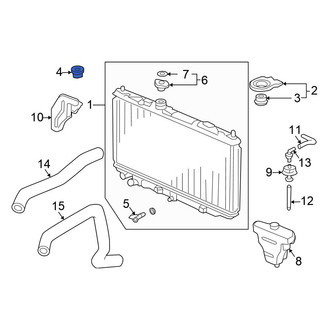 Honda OE - Lower Radiator Insulator