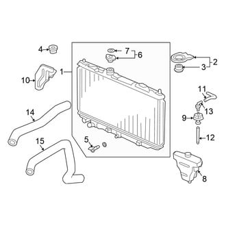 Honda OE - Cooling - Radiator & Components (Sedan 3.0L)